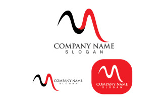 M Logo And Symbol Vector Logo Business V3