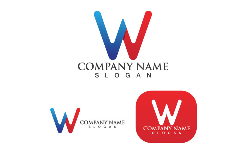 W Logo And Symbol Vector Logo Business V10 Logo Template