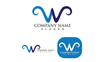 W Logo And Symbol Vector Logo Business V3