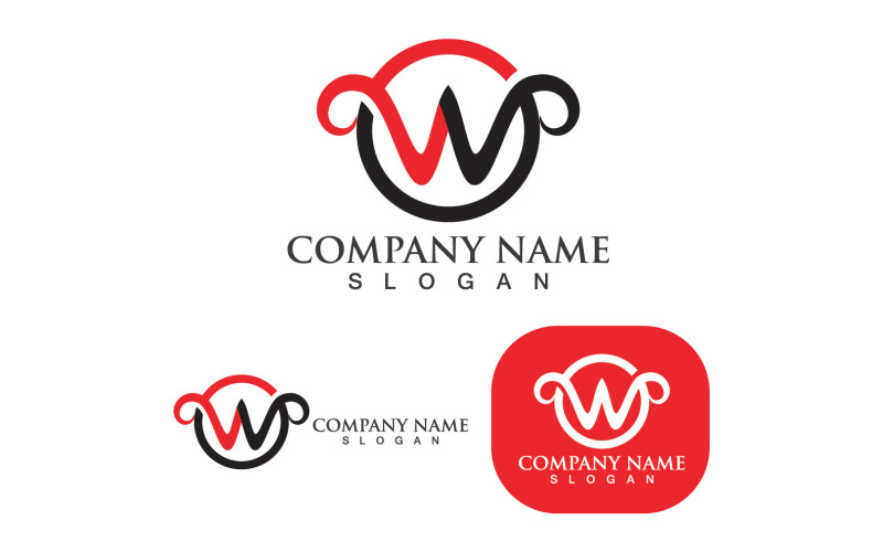 W Logo And Symbol Vector Logo Business V9 Logo Template
