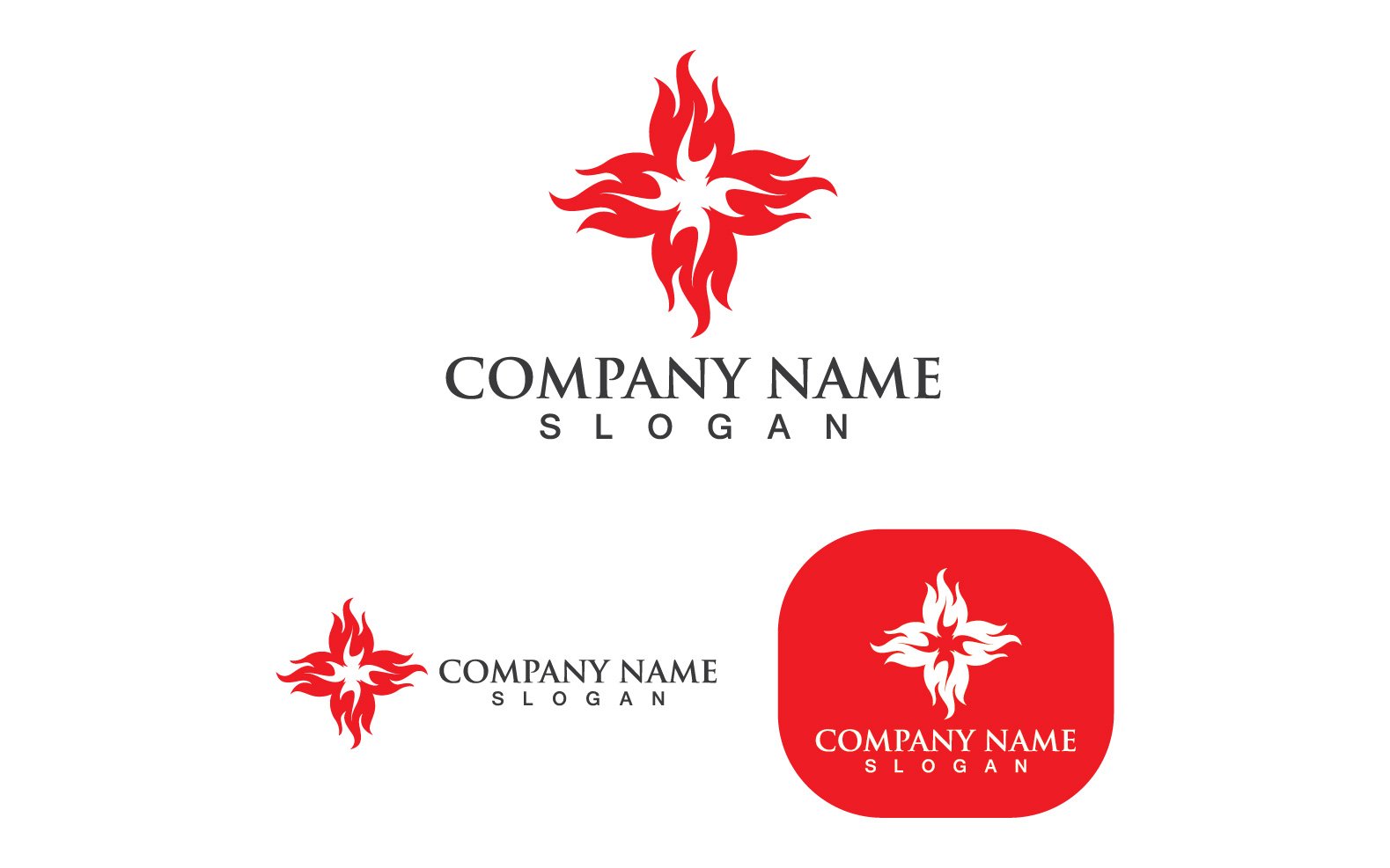 Template #248829 Symbol Flame Webdesign Template - Logo template Preview