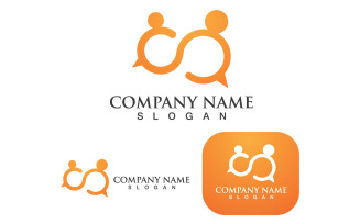 Bubble Chat Social Logo And Symbol V2