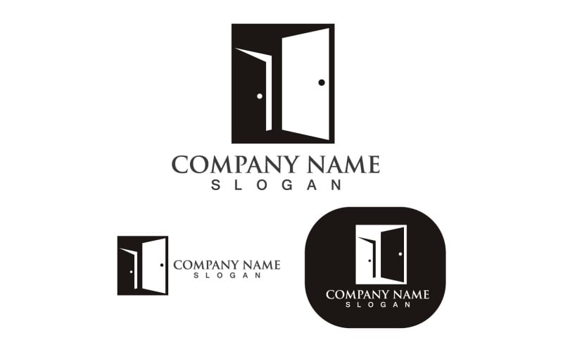Door Logo And Symbol Vector Template V12 Logo Template