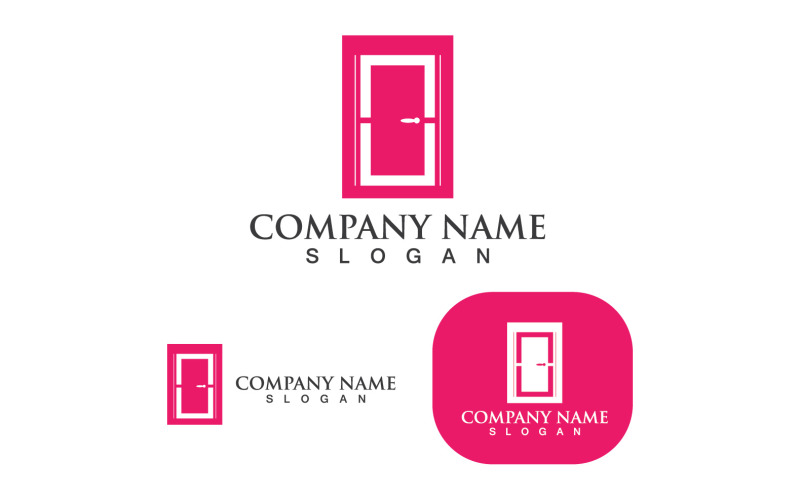 Door Logo And Symbol Vector Template V2 Logo Template