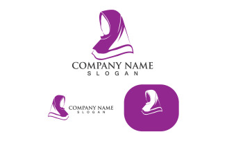 Hijab Woman Logo And Symbol V6