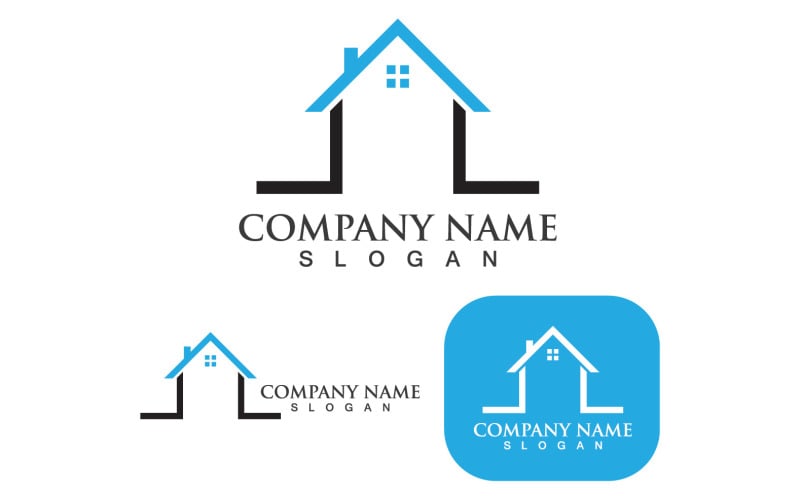 Home Logo And Symbol Building V3 Logo Template