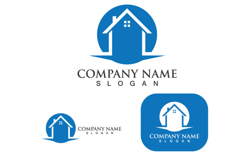 Home Logo And Symbol Building V6 Logo Template