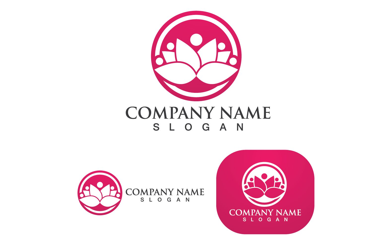 Template #248922 Lotus Flower Webdesign Template - Logo template Preview