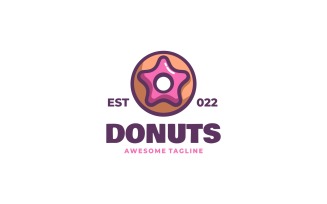 Donuts Mascot Logo Design