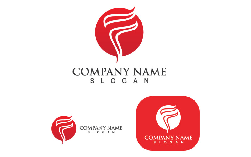 F Logo And Symbol Business Letter V11 Logo Template