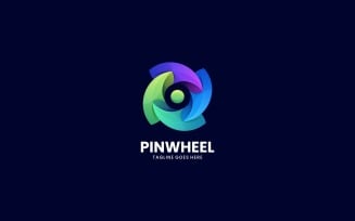 Pinwheel Gradient Colorful Logo Template
