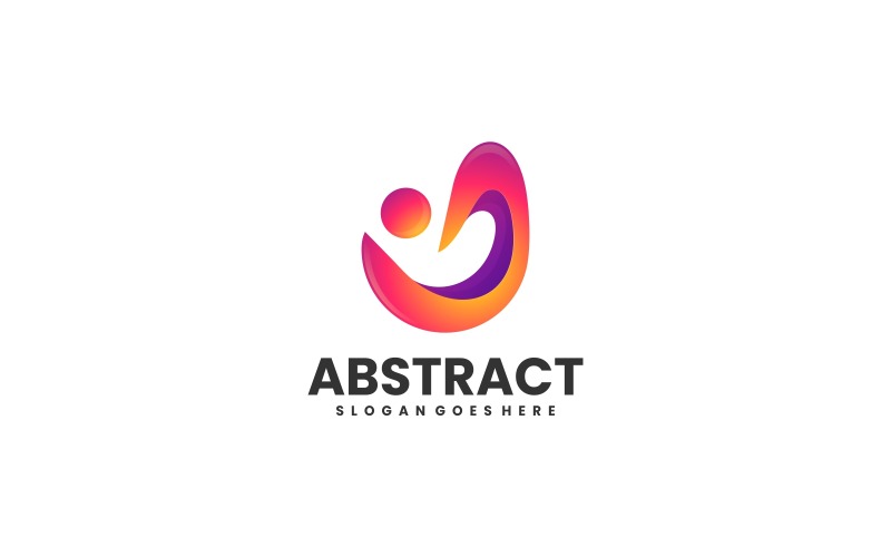 Abstract Colorful Gradient Logo Logo Template