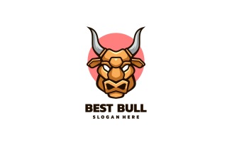 Best Bull Simple Mascot Logo