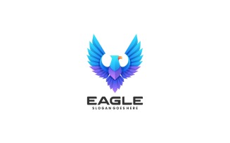 Freedom Eagle Gradient Colorful Logo