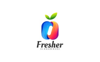 Fresh Fruit Gradient Colorful Logo