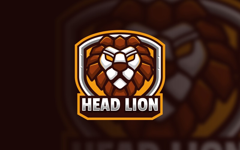 Head Lion Sport and E-Sports Logo Logo Template