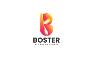 Letter B Gradient Logo Template