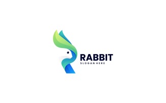 Letter Rabbit Gradient Logo