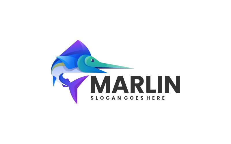 Marlin Gradient Colorful Logo Logo Template