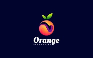 Orange Gradient Colorful Logo Style