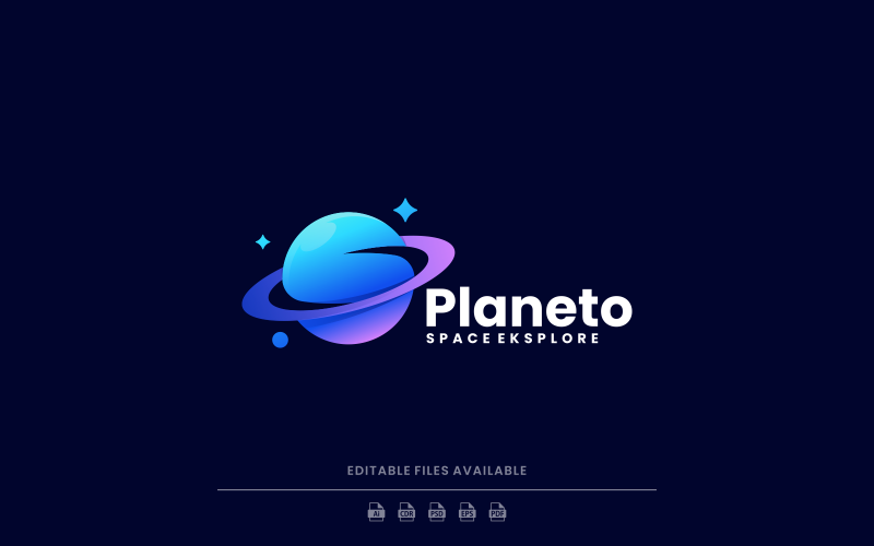 Planet Gradient Colorful Logo Logo Template