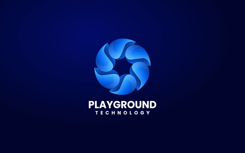 Play Ground Gradient Logo Logo Template