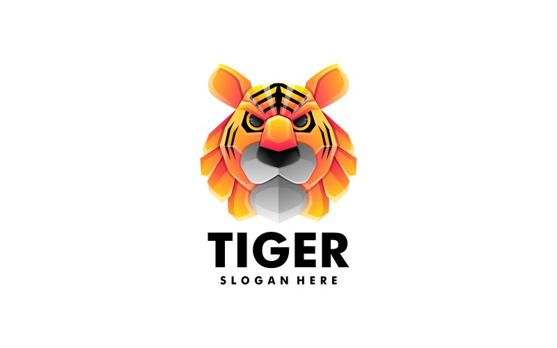 Tiger Gradient Colorful Logo Style Logo Template