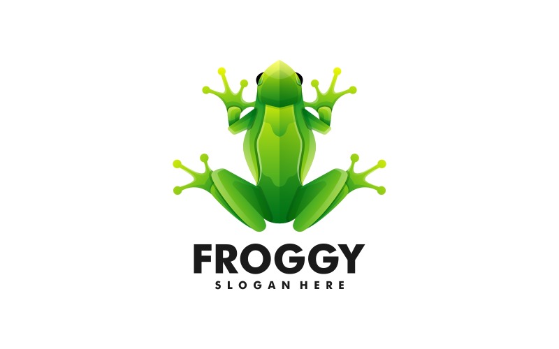 Frog Gradient Logo Design Logo Template