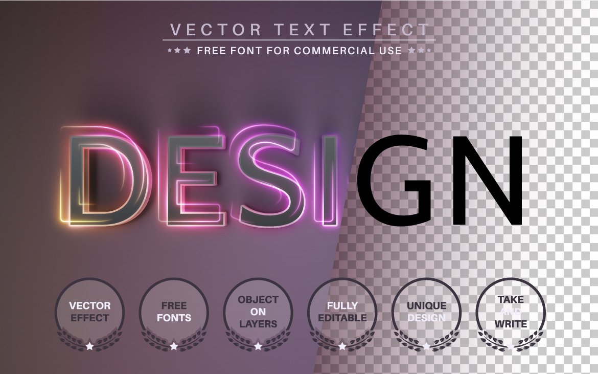 Template #249234 Effect Font Webdesign Template - Logo template Preview