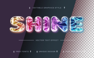 Daimond - Editable Text Effect, Font Style, Graphics Illustration
