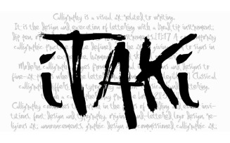 Itaki Calligraphic Typeface Font - Itaki Calligraphic Typeface Font