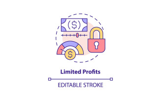 Limited Profits Concept Icon