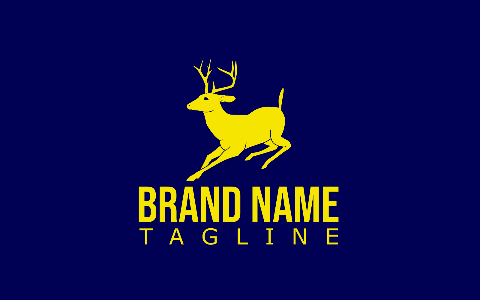 Deer Custom Design Logo Template