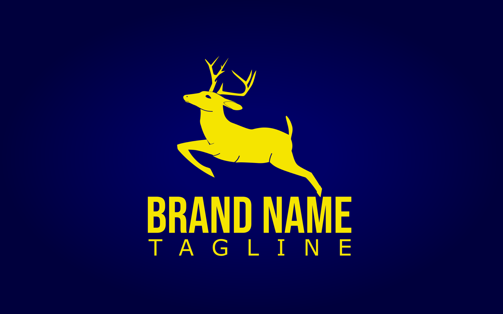 Deer custom design logo template 2