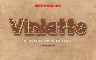 Vinlatte Playfull Display Font