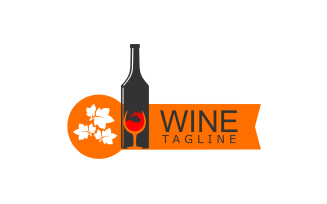 Wine Custom Design Logo Template