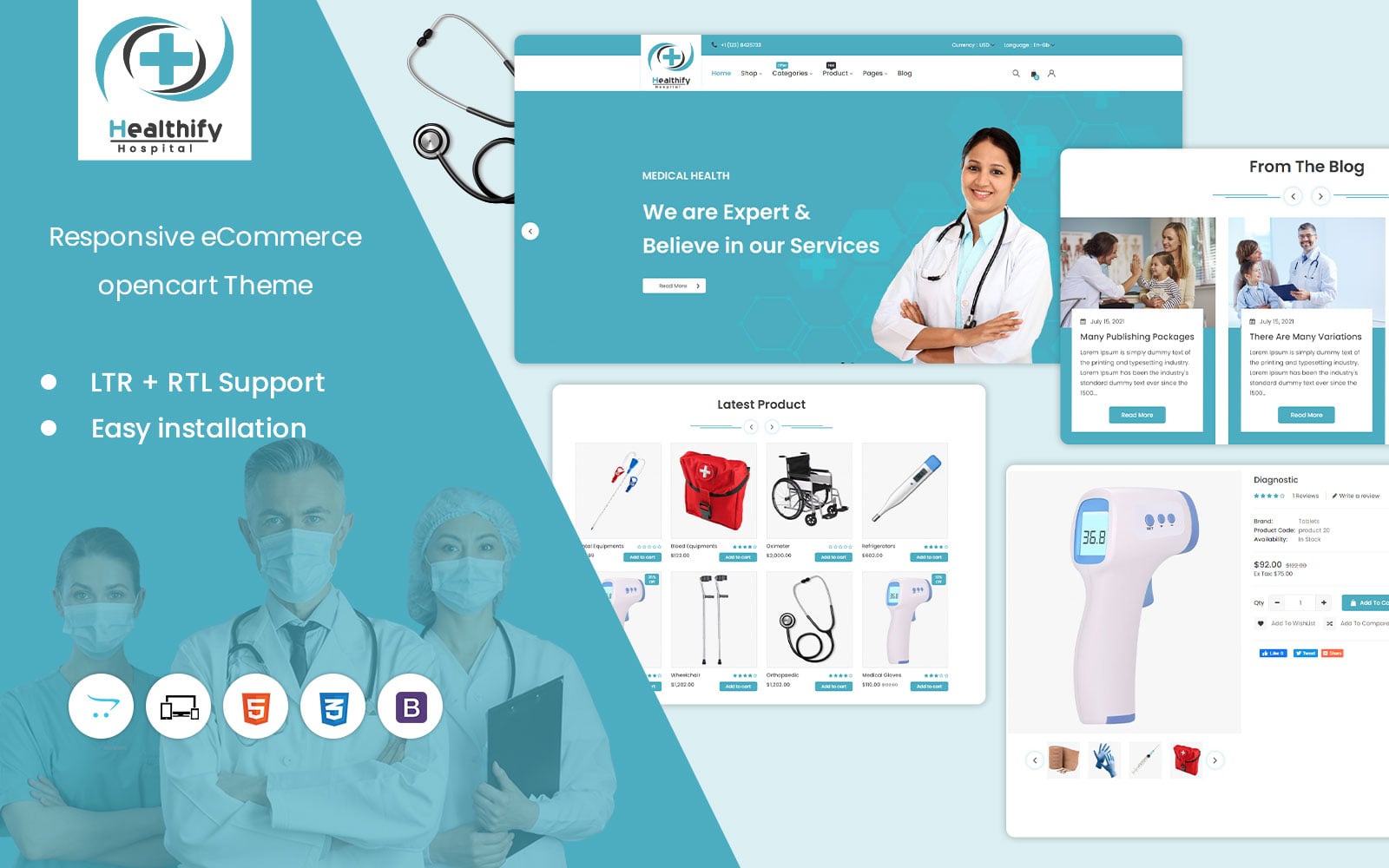 Healthify Responsive OpenCart Template
