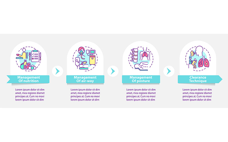 Pulmonary Rehabilitation Vector Infographic Template Infographic Element