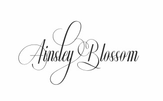 Ainsley Blossom Calligraphy Font