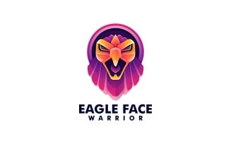 Eagle Warrior Gradient Colorful Logo