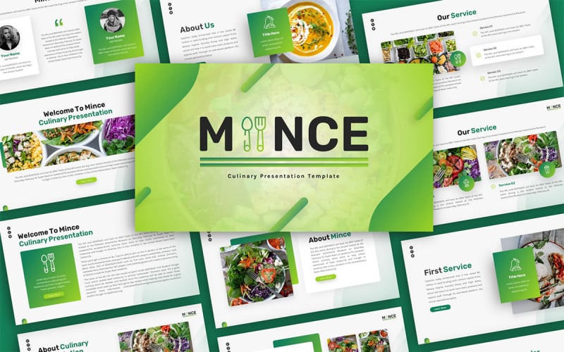 Mince Culinary Multipurpose PowerPoint Presentation Template PowerPoint Template