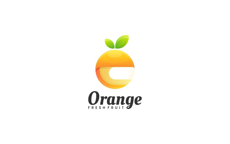 Orange Gradient Colorful Logo Design Logo Template