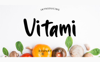 Vitami Display Script Font