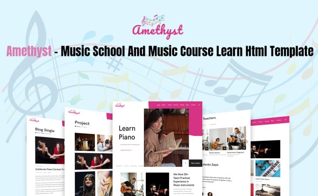 HTML Website Templates for Music Websites 🎹 Monster ONE