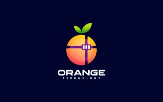 Orange Gradient Color Logo Style