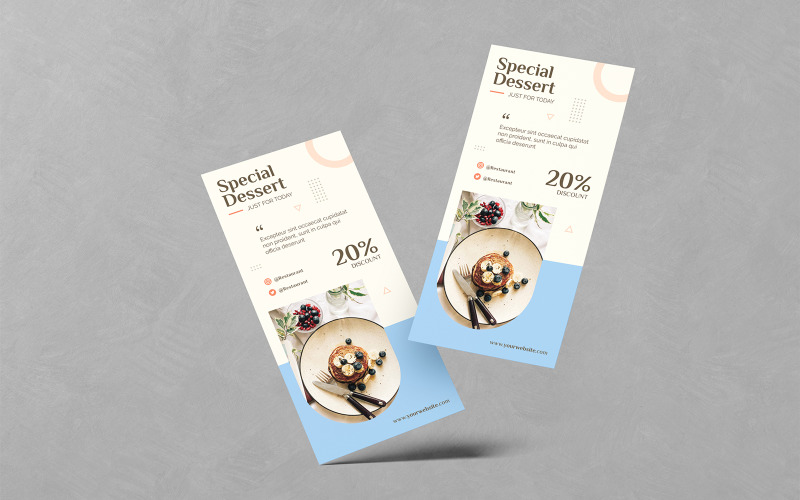 Special Menu Food DL Flyers Corporate Identity