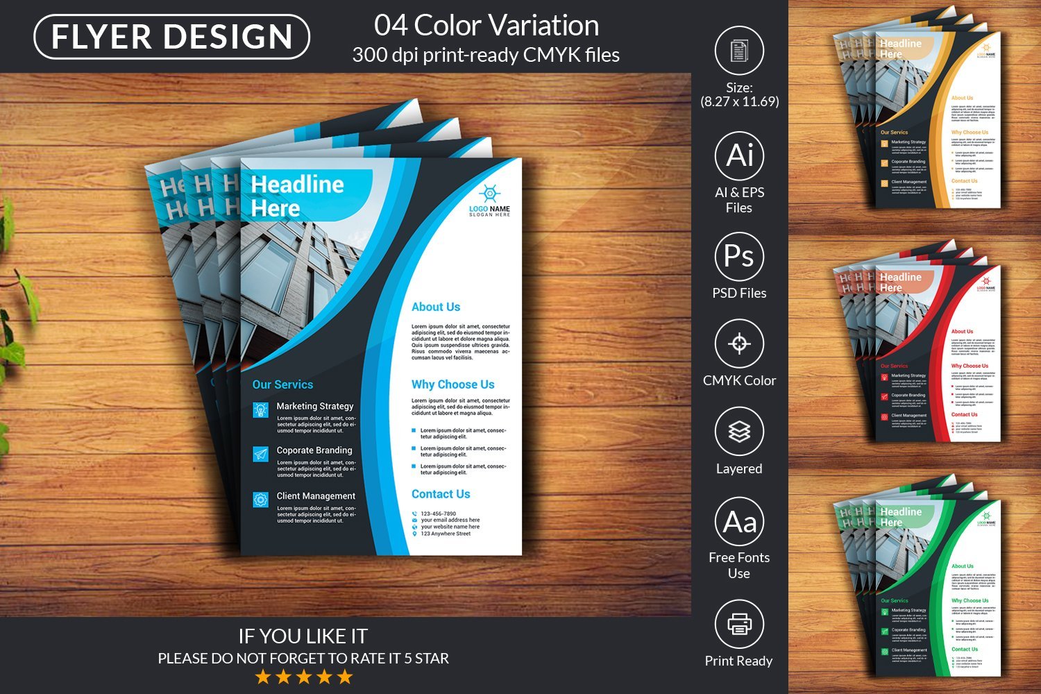 Kit Graphique #249882 Flyer Design Divers Modles Web - Logo template Preview