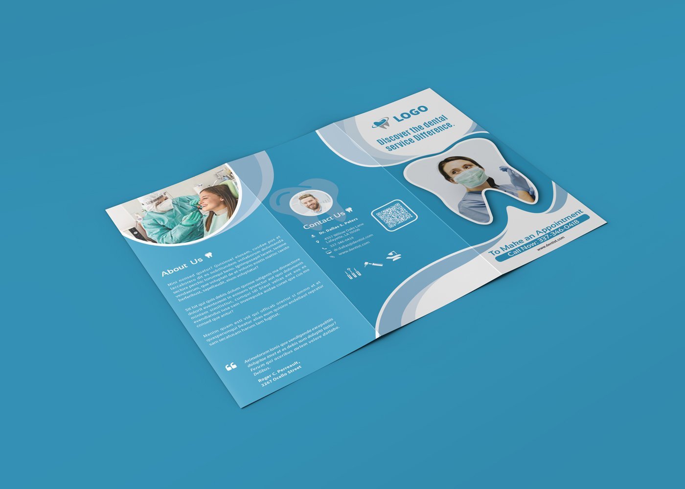 Template #249895 Trifold Brochure Webdesign Template - Logo template Preview