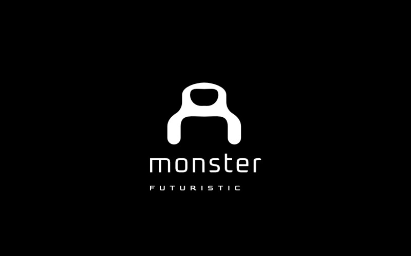Big Modern Monster Scary Logo Logo Template