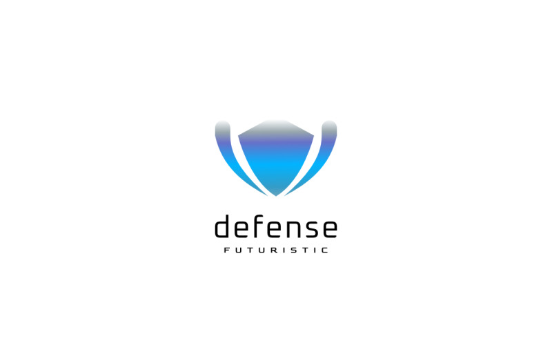 Blue Drop Defense Secure Logo Logo Template